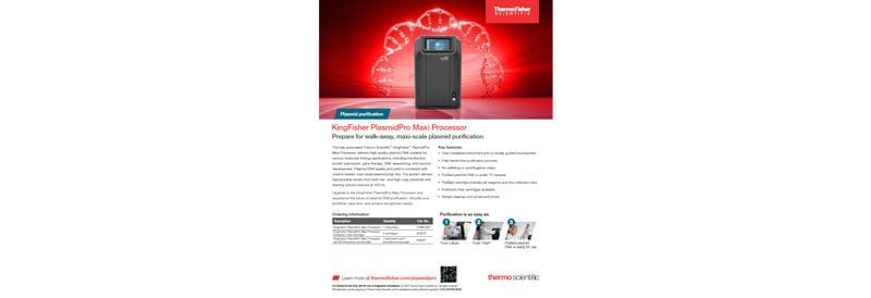 Thermo Scientific™ KingFisher™ PlasmidPro Maxi Processor Flyer