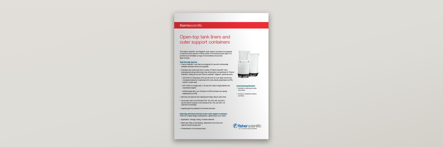 Open-Top Tank Liners and Outer Support Containers Brochure