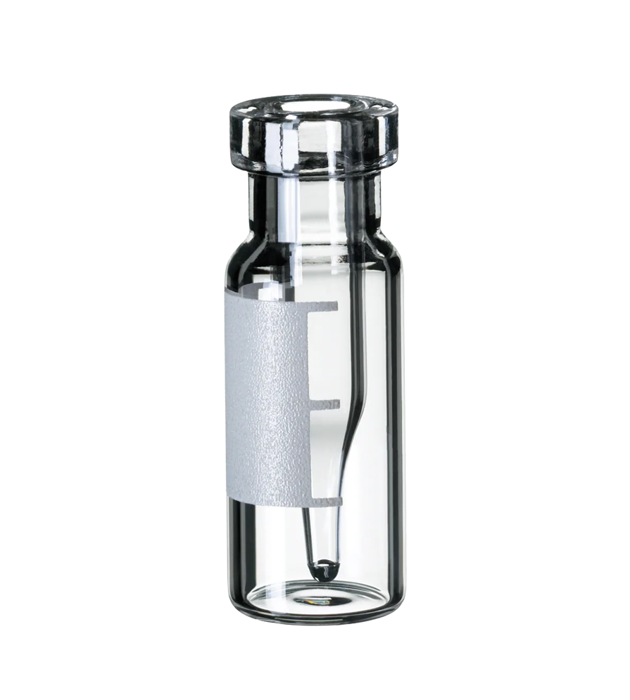 Fisherbrand™ 11 mm Crimp Neck Vial, Clear Glass, Integrated Micro-Insert